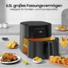 ICEAGLE AF-625A Airfryer XL 6.5L Heißluftfriteuse 1700 Watt Schwarz