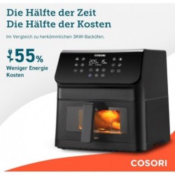 COSORI Heißluftfritteuse 6,2L , 12 in 1 Heissluftfritteuse, 1700W