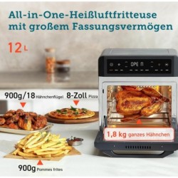 COSORI Heißluftfritteuse 12L,Gären Funktion, Duale Heizung, Heißluftofen