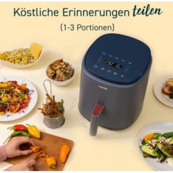 COSORI Lite Heißluftfritteuse 3.8L,Heißluftfrittesue klein,1500W ,Grau