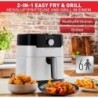 Tefal Easy Fry Grill Heißluftfritteuse4,2 L,2-in-1,energiesparend,Weiß