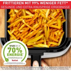 Tefal Easy Fry Grill Heißluftfritteuse4,2 L,2-in-1,energiesparend,Weiß