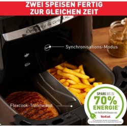 Tefal EY8018 Easy Fry Grill 2-in-1 Heißluftfritteuse,Air Fryer und Grill