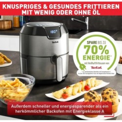 Tefal EY401D Heißluftfritteuse Easy Fry Deluxe,Air Fryer,1500 W,4,2 L