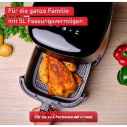 Tefal EY2458 Easy Fry Max Heißluftfritteuse,5 L, Digitaler Touchscreen