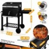 KESSER Grill Grillwagen Holzkohlegrill,Barbeque Camping,Terrasse,Garten