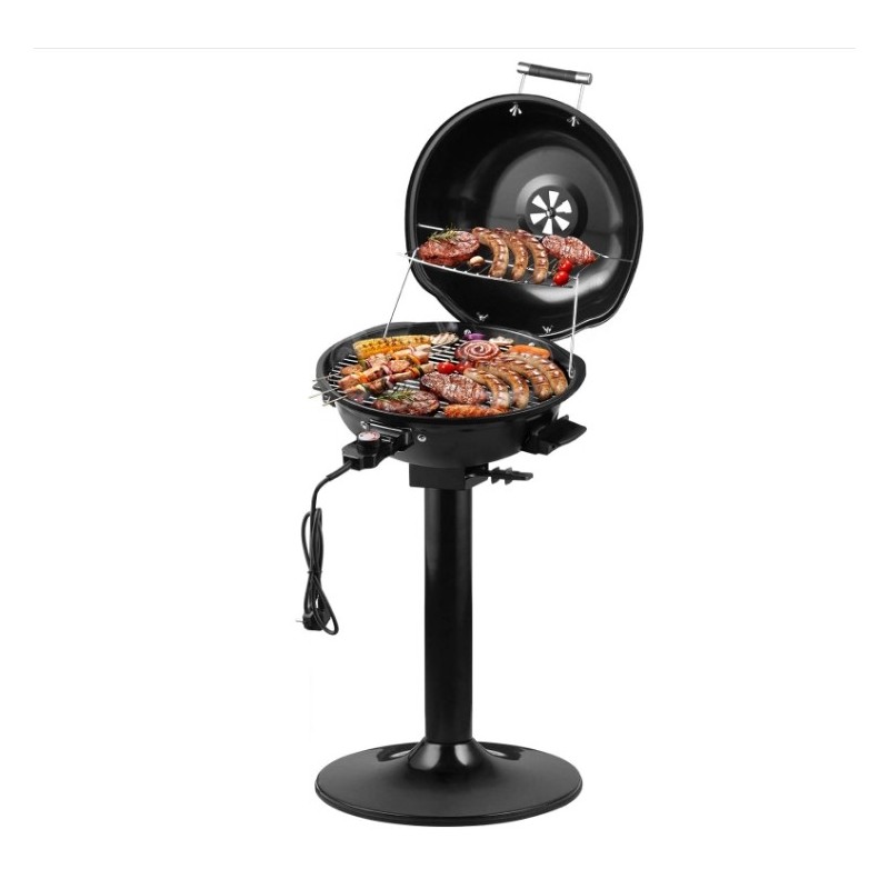 Elektrogrill Vertikalgrill mit Deckel und Sockel,einstellbare Temperatur