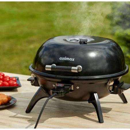 CUSIMAX Elektrogrill Tischgrill elektrisch mit Deckel, Innengrill