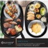 KESSER 3-in-1 Raclette-Grill, Grillplatte und Käsefondue,Tischgrill