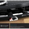 KESSER 3-in-1 Raclette-Grill, Grillplatte und Käsefondue,Tischgrill