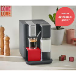 Qbo MILK MASTER Kaffeemaschine – Lipstick Red