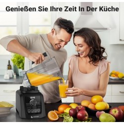 AMZCHEF 4-IN-1 Standmixer Hochleistungsmixer - 2L Standmixer