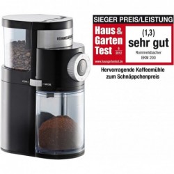 ROMMELSBACHER Kaffeemühle EKM 200 – aromaschonendes Scheibenmahlwerk