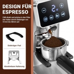 AMZCHEF Kaffeemühle Elektrisch , Kaffeemühle Siebträger Elektrisch