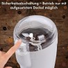 Elektrische Kaffeemühle,Edelstahlschlagmesser,Fassungsvermögen, weiß