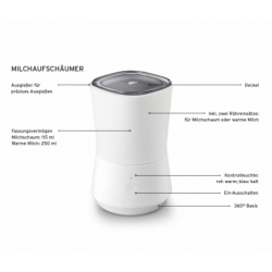 Elektrischer Milchaufschäumer, creme-weiß