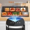 Fabuletta Heißluftfritteuse 4L,Digitalem LED-Touchscreen AirFryer(Schwarz)