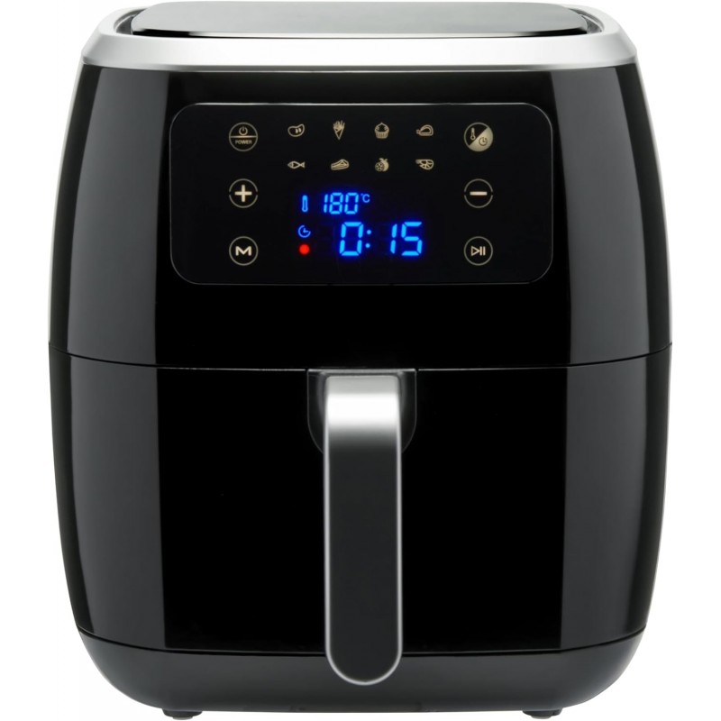 Basics 6 liter Luftfritteuse mit digitalem Touchscreen ,Schwarz