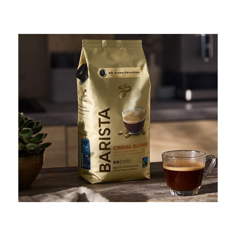 BARISTA Crema Blonde – 4x 1 kg Ganze Bohne