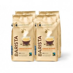 BARISTA Crema Blonde – 4x 1 kg Ganze Bohne