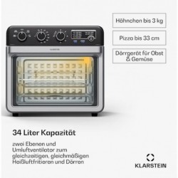 Air Glaze Heißluftfritteuse | 2000 Watt | 34 Liter