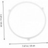 Stück Mikrowellenständer, Mikrowellen-Rollrad, Mikrowellen-Radring, Ofentablett-Innenring, Ersatzglastablett, Mikrowellenherd zum Drehen, weißes Kunststoffgestell