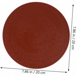 DECHOUS 4-teiliges Tischset für Mikrowellenherd, Verbrühschutz, großer rutschfester Topflappen, Ofenunterlage, Drehteller, Ofen-Silikonunterlage, Tischset, Untersetzer, Drehtellerunterlage