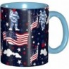 ColorName Zweifarbige Tasse, Keramiktassen, geeignet für Cappuccino, Latte, Müsli, Joghurt, Milch, heiße oder kalte Getränke, für die Mikrowelle geeignet, US-Militärsoldaten, patriotischer Memorial Day-Aufdruck