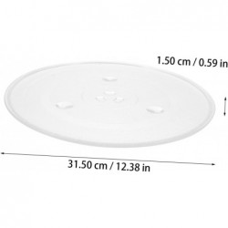 Glasplatte für Mikrowellenherde, Drehteller, Glasschale, Ersatzzubehör, verdickt und - Mikrowellenherde, Mikrowellenschale, Mikrowellenherd, Kochplatte, Mikrowellenherd