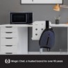 Magic Chef MC77MB Mikrowellenherd für die Arbeitsplatte, kleine Mikrowelle für kompakte Räume, 700 Watt, 0,7 Kubikfuß, schwarz