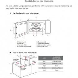 TOSHIBA EM925A5A-BS Mikrowellenherd für die Arbeitsplatte, 0,9 Kubikfuß mit abnehmbarem 10,6-Zoll-Drehteller, 900 W