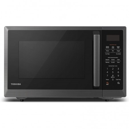 TOSHIBA ML2-EM12EA(BS) Mikrowellenherd mit stilvollem Design als Küchenutensil, Smart Sensor, Öko-Modus und Stummschaltfunktion