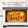 Nuwave Bravo Air Fryer Toaster Smart Oven, 12-in-1-Arbeitsplattenkonvektion, 30-QT XL-Kapazität, Temperaturregler 50°-500°F