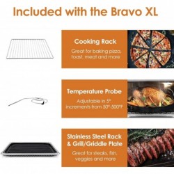 Nuwave Bravo XL Air Fryer Toaster Smart Oven, 12-in-1-Arbeitsplattengrill/Bratpfanne-Kombination, 30 Qt XL-Kapazität