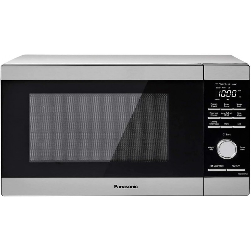 Panasonic NN-SD67LS 1100W Mikrowellenherd mit Genius Sensor Cook und automatischem Auftauen