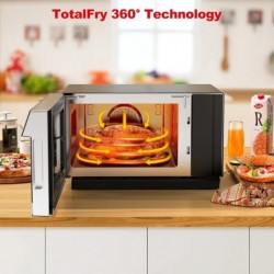 Galanz GTWHG12S1SA10 4-in-1 ToastWave mit TotalFry 360, Konvektion, Mikrowelle, Toasterofen, Heißluftfritteuse, 1000 W