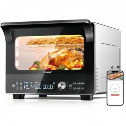 Nuwave TODD ENGLISH iQ360 Digitaler Smart-Ofen, 20-in-1-Konvektions-Infrarot-Grill-/Bratpfannen-Kombination, 34 Qt Mega-Kapazität, 1800 Watt