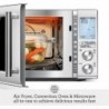 Breville BMO870BSS1BUC1 Combi Wave 3-in-1-Mikrowelle, gebürsteter Edelstahl