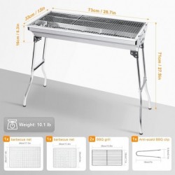 Uten Holzkohlegrill, faltbarer Stahlgrill, Outdoor-Grill