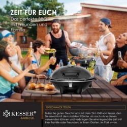 Elektrogrill Tischgrill Klappbarer Barbecue-Grill mit