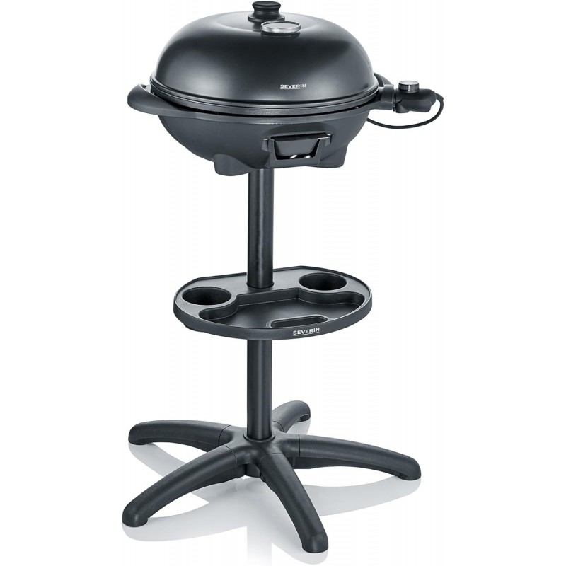 Elektrogrill mit Grill aus Aluminiumguss, Black Barbecue