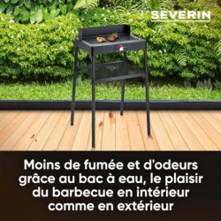 Elektrogrill mit Grill aus Aluminiumguss, abnehmbarer Grill