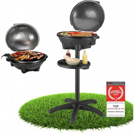 2in1 Elektrogrill, Elektro-Tischgrill – extrem stabiler Grill