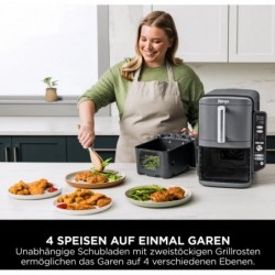 Ninja Double Stack XL 2-Ebenen Heißluftfritteuse 9,5 L