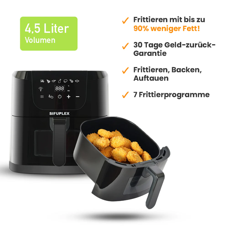 Heißluftfritteuse ASF80 light 4,5 Liter