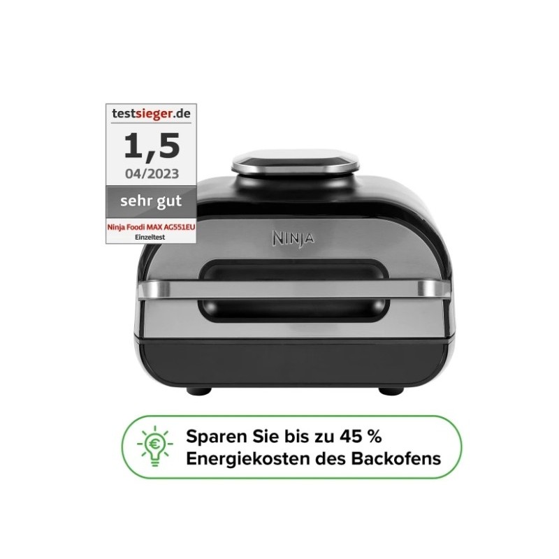 Ninja Foodi MAX Grill Heißluftfritteuse AG551EU