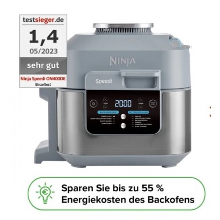 Ninja Speedi Rapid Cooking System Heißluftfritteuse ON400DE