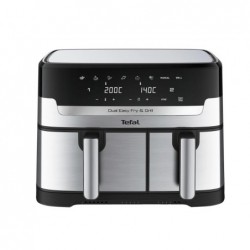 TEFAL EY905D Dual Easy Fry Grill Heißluftfritteuse Edelstahl,Schwarz