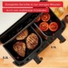 TEFAL EY905D Dual Easy Fry Grill Heißluftfritteuse Edelstahl,Schwarz