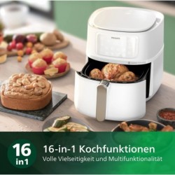 PHILIPS HD9285 Connected Airfryer Series 5000,7.2L Heißluftfritteuse Weiß